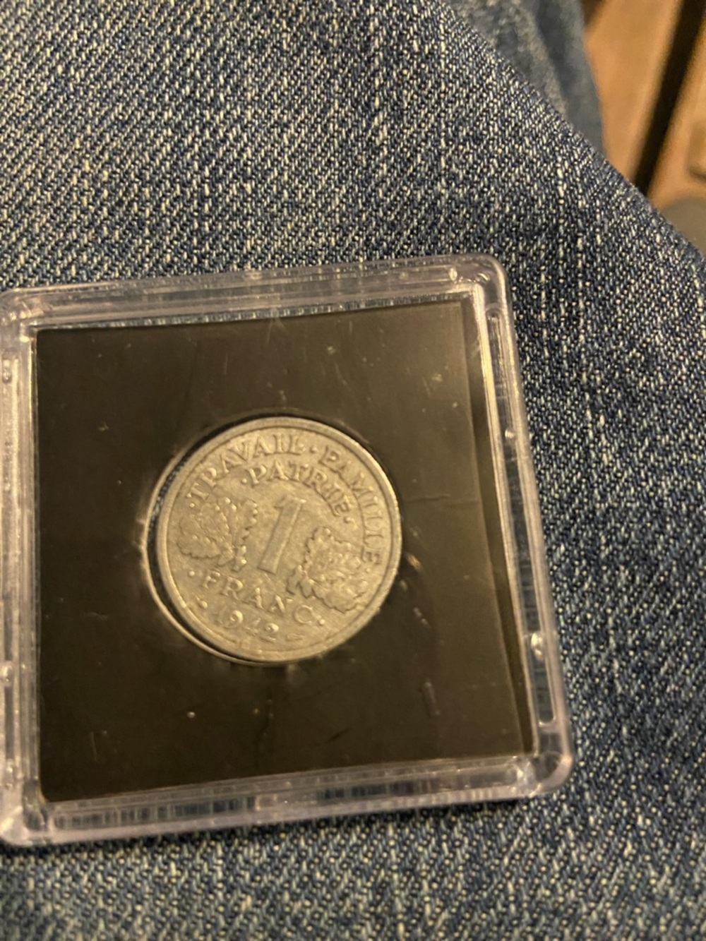 1943 France 1 One Franc actual coin, - Picture 2 of 2